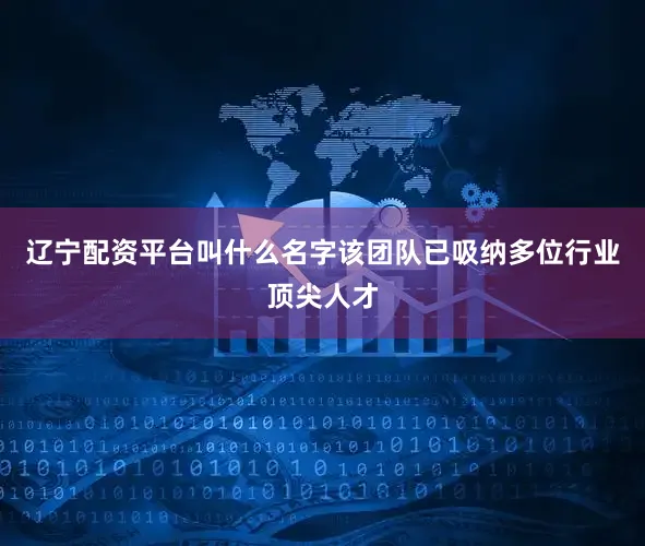 辽宁配资平台叫什么名字该团队已吸纳多位行业顶尖人才